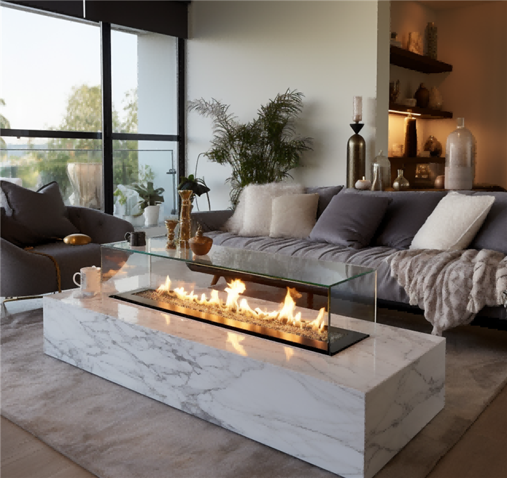 Wall Insert Bio Ethanol Fire